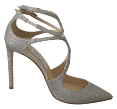 Zapatos de tacón de piel Jimmy Choo Platinum Ice Lancer: elegancia refinada