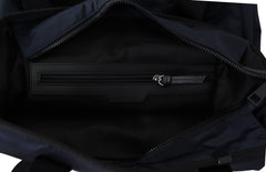 Elegante bolso tote de nailon azul de Versace