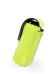 Bolso bandolera de piel lisa con brillo verde de Marc Jacobs The J Marc