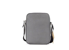 Bolso bandolera Burberry Thornton pequeño de piel granulada con logotipo en relieve en gris