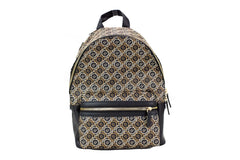 Mochila de hombro mediana de piel con estampado del logotipo negro Signet de Marc Jacobs