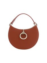 Bolso de hombro pequeño Arlène de piel marrón sepia de Chloé