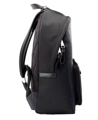 Mochila de hombro de nailon negra con sello de la marca Burberry Abbeydale