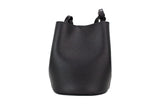 Bolso de mano tipo cubo Burberry Lorne pequeño de piel con cuadros Haymarket en negro