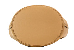 Bolso de mano tipo cubo Burberry Lorne pequeño de piel con cuadros Haymarket en color camello