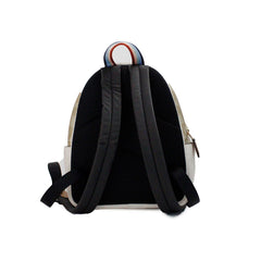 COACH Mini Court Signature Pear Motif - Mochila de hombro, color tiza y caramelo
