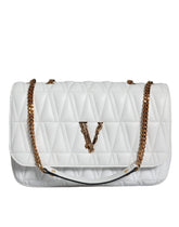 Bolso bandolera Versace Mini de piel napa blanca