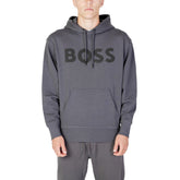 Suéter de algodón gris de Hugo Boss