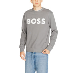 Sudadera de algodón gris de Hugo Boss