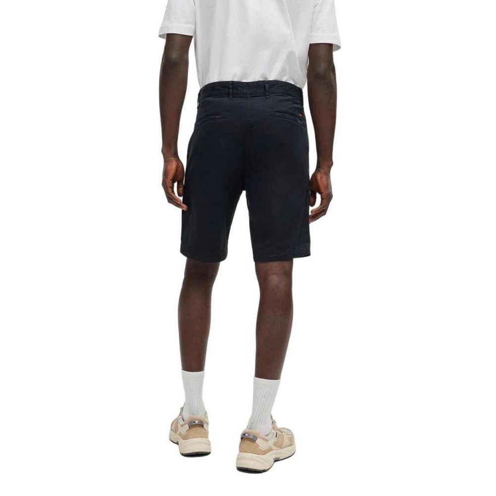 Hugo Boss Blue Cotton Bermuda