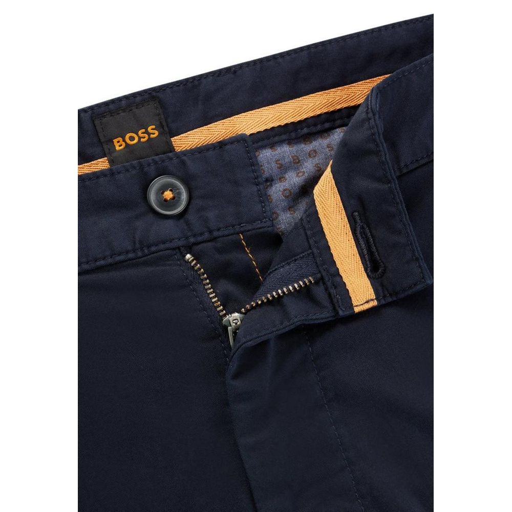 Hugo Boss Blue Cotton Bermuda