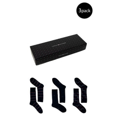 Calcetín de algodón azul Tommy Hilfiger