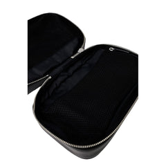 Maletas y artículos de viaje de cuero negro de Tommy Hilfiger