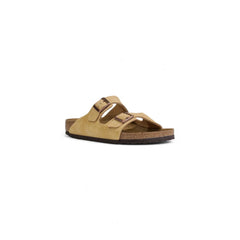 Sandalia Birkenstock de piel de ante beige