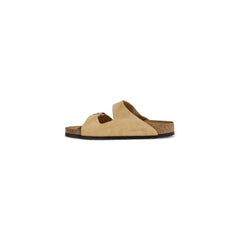 Sandalia Birkenstock de piel de ante beige