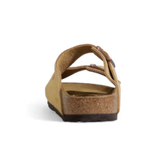 Sandalia Birkenstock de piel de ante beige