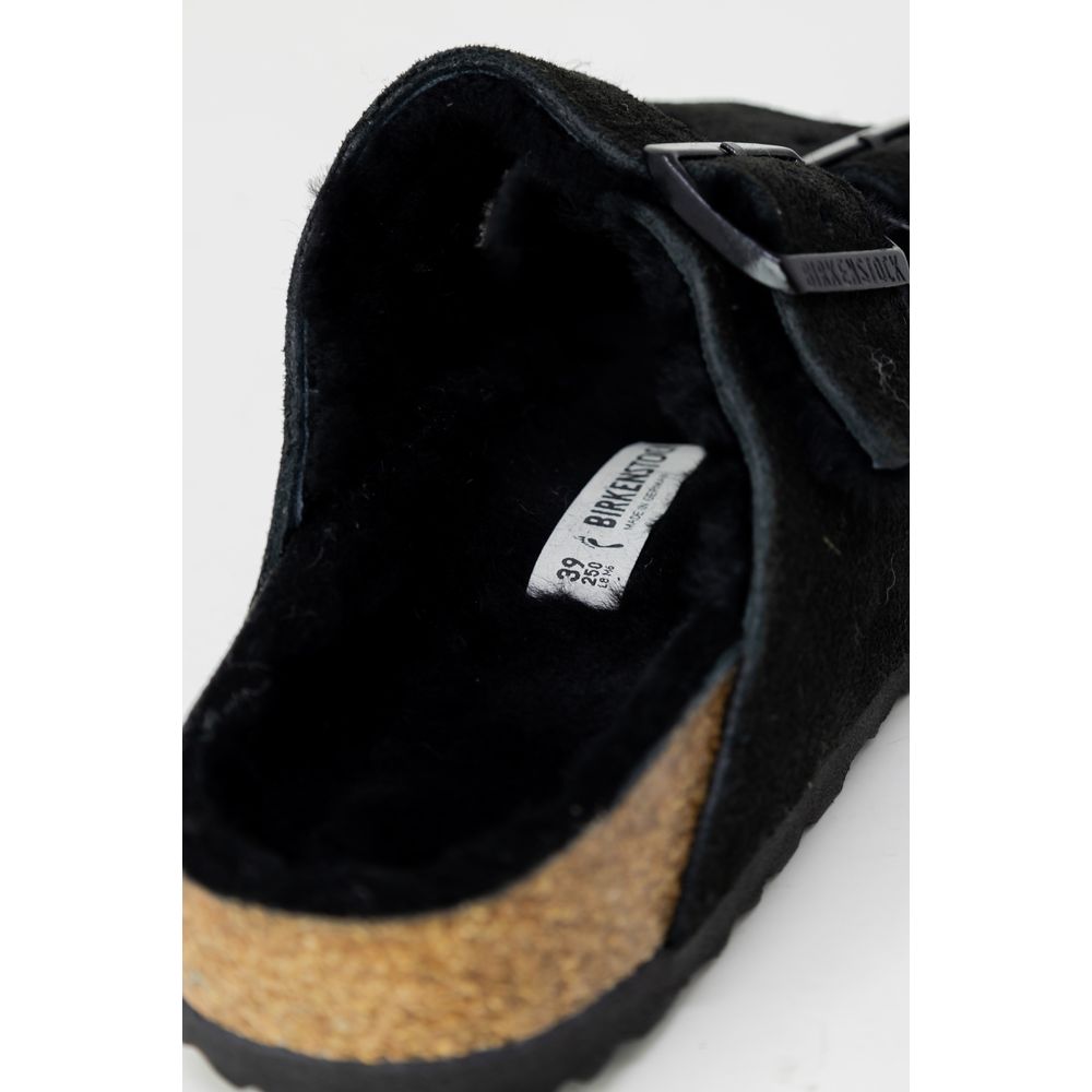 Sandalia de ante negra Birkenstock