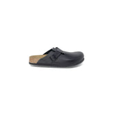 Sandalia de cuero negra Birkenstock