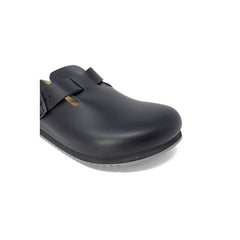 Sandalia de cuero negra Birkenstock