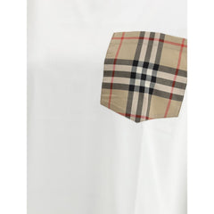 Camiseta con bolsillo y cuadros Burberry Archive