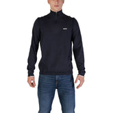 Cárdigan de algodón azul de Hugo Boss