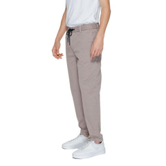 Pantalón de algodón marrón Hugo Boss