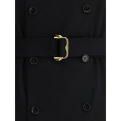 Vestido midi con cinturón de Burberry