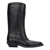 Bota de cuero negra Dior
