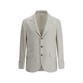 Blazer de cuadros de botonadura sencilla de Brunello Cucinelli