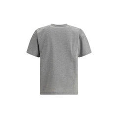 Camiseta oversize de algodón gris de Saint Laurent