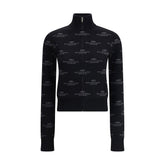 Cárdigan con logotipo integral de Balenciaga