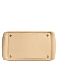 Bolso Chanel de piel con cadena Caviar De Coco en color beige