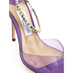 Sandalia morada Raso de Jimmy Choo