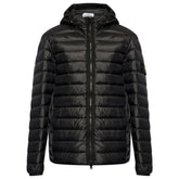 Chaqueta de nailon negra de Stone Island