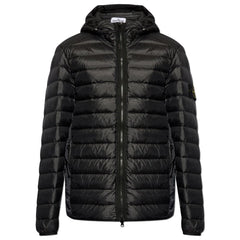 Chaqueta de nailon negra de Stone Island