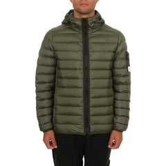 Chaqueta de nailon verde de Stone Island