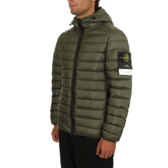 Chaqueta de nailon verde de Stone Island
