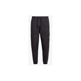 Pantalón deportivo de algodón negro para hombre de Stone Island