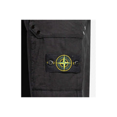Pantalón deportivo de algodón negro para hombre de Stone Island
