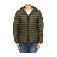 Chaqueta de nailon verde de Stone Island