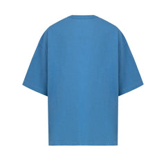 Camiseta de algodón azul de Bottega Veneta