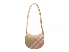 Bolso bandolera Burberry Mini Check Rocking Horse color melocotón