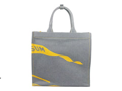 Bolso tote de lona Burberry EKD con monedero, color gris girasol