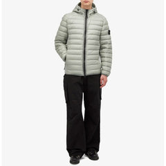 Chaqueta de nailon gris de Stone Island