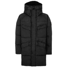 Chaqueta de nailon negra de Stone Island