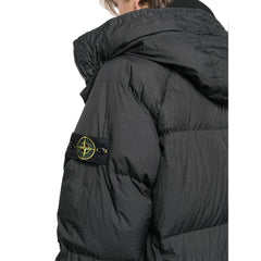 Chaqueta de nailon negra de Stone Island