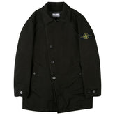 Chaqueta de poliéster negra de Stone Island