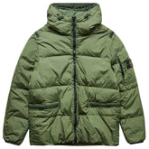 Chaqueta de nailon verde Stone Island para hombre