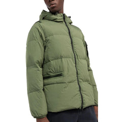 Chaqueta de nailon verde Stone Island para hombre