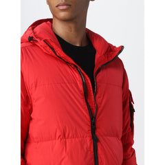 Chaqueta de nailon roja de Stone Island
